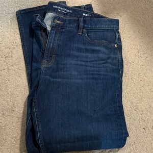 Banana Republic Men's Slim Dark Blue Jeans